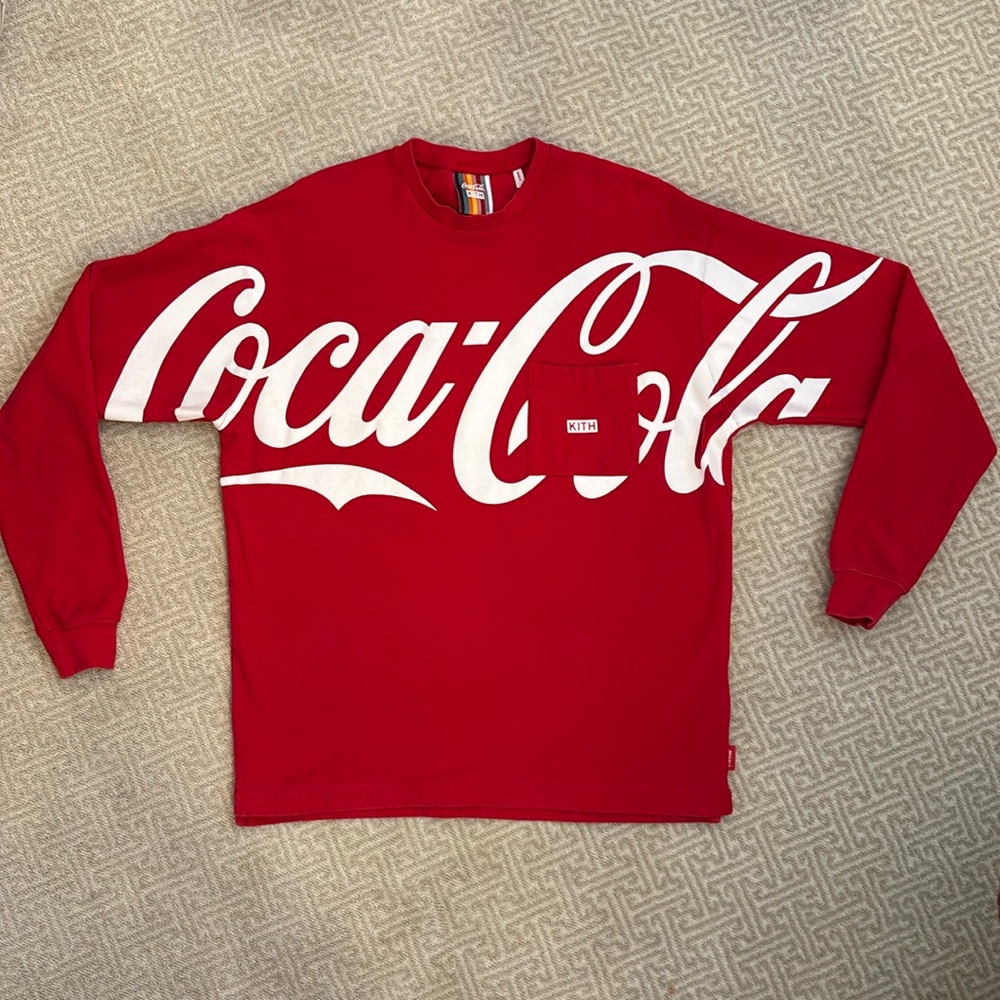 KITH x Coca-Cola - Unisex Quinn Tee (Long Sleeve, Oversized)